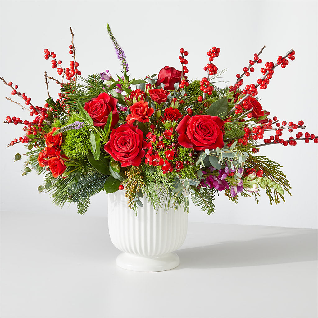 Big Red Bow Bouquet – Eventos Galindo, Chicago IL
