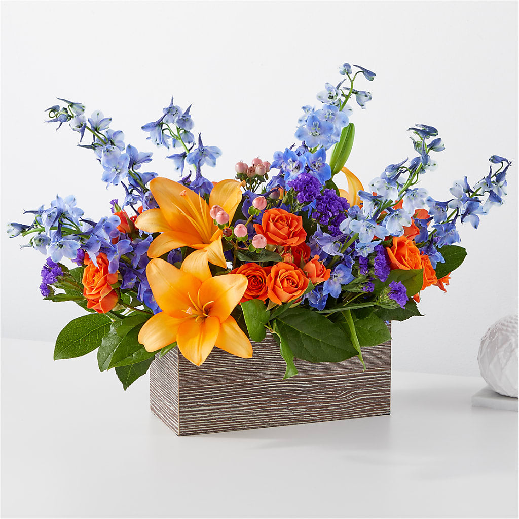 Radiant Citrus Box Bouquet – Eventos Galindo, Chicago IL