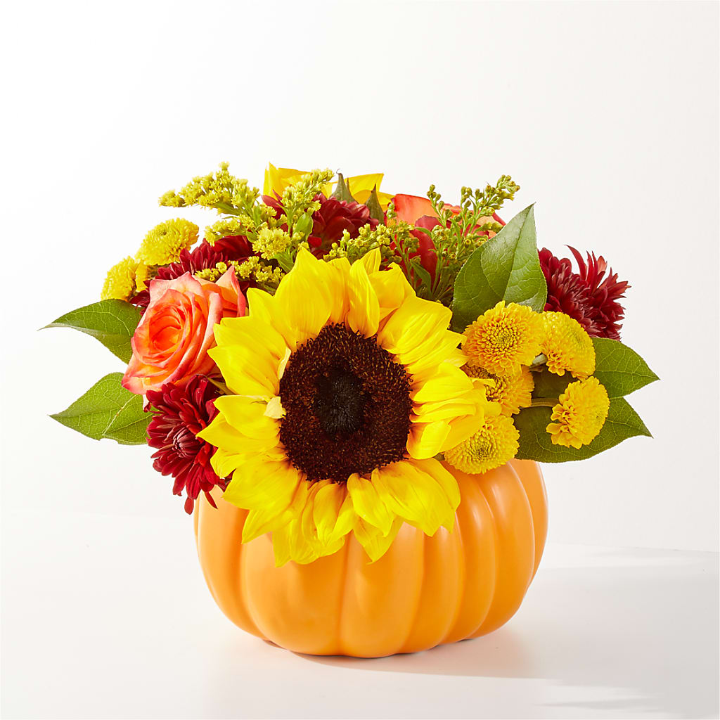 Golden Gourd Pumpkin Bouquet – Eventos Galindo, Chicago IL