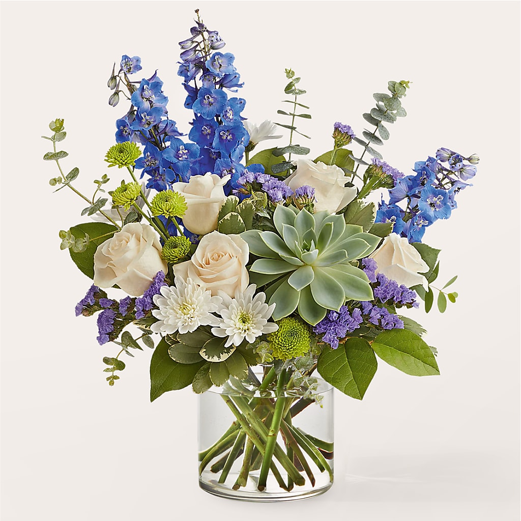 Cerulean Waves Bouquet – Eventos Galindo, Chicago IL