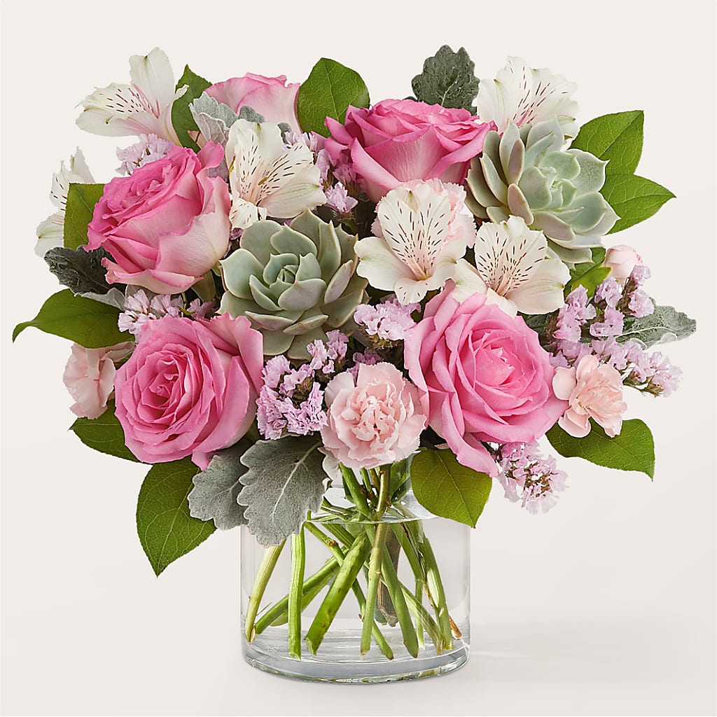 Dusty Rose Bouquet – Eventos Galindo, Chicago IL