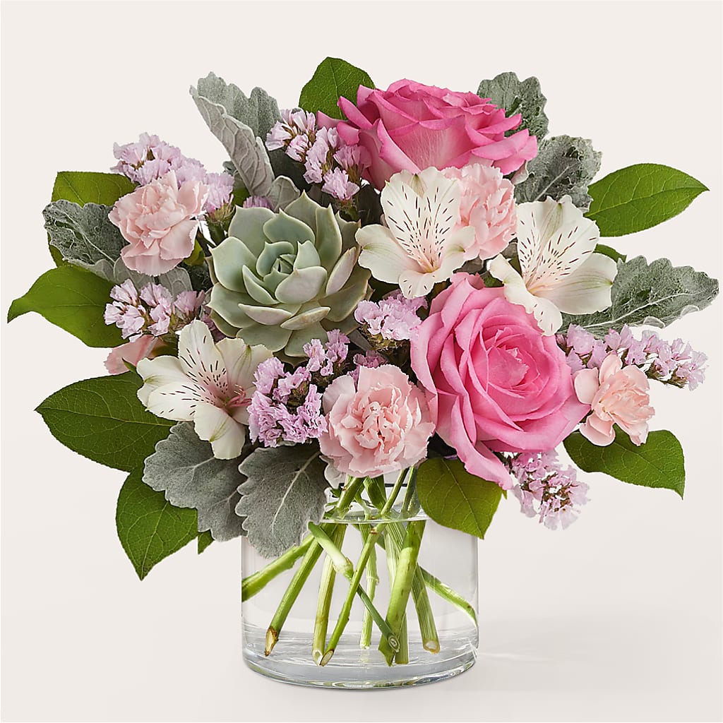 Dusty Rose Bouquet – Eventos Galindo, Chicago IL