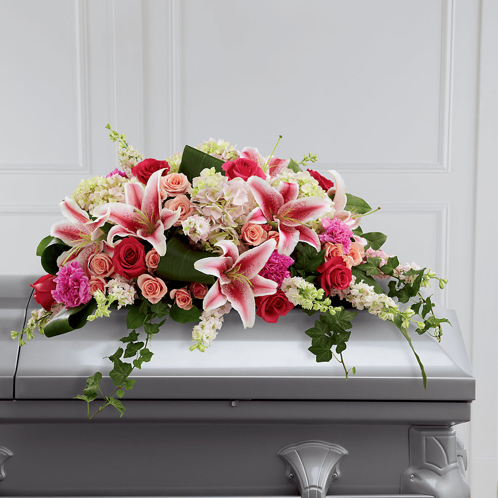 Splendid Grace Casket Spray – Eventos Galindo, Chicago IL