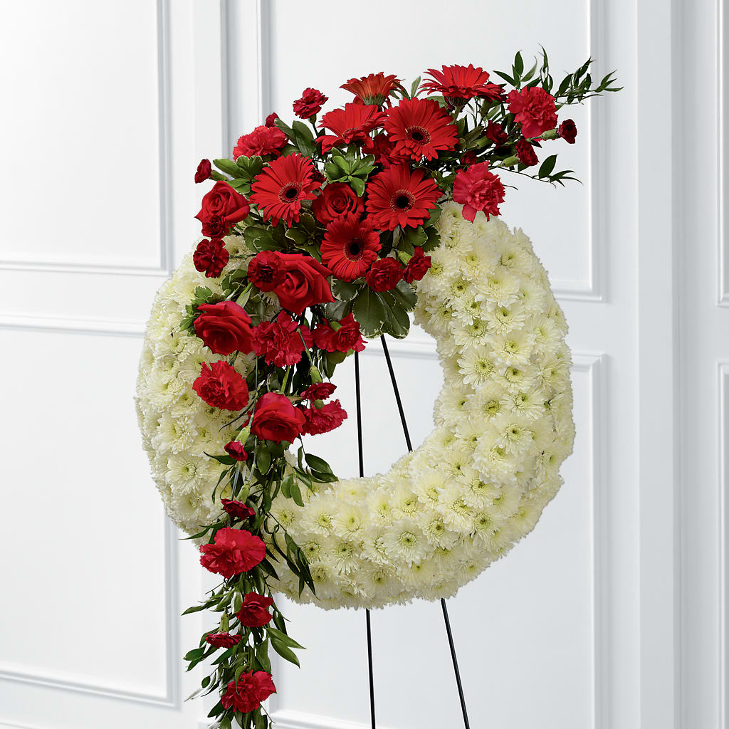 Graceful Tribute Wreath – Eventos Galindo, Chicago IL
