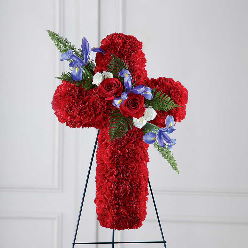 Faithful Hero Floral Cross – Eventos Galindo, Chicago IL