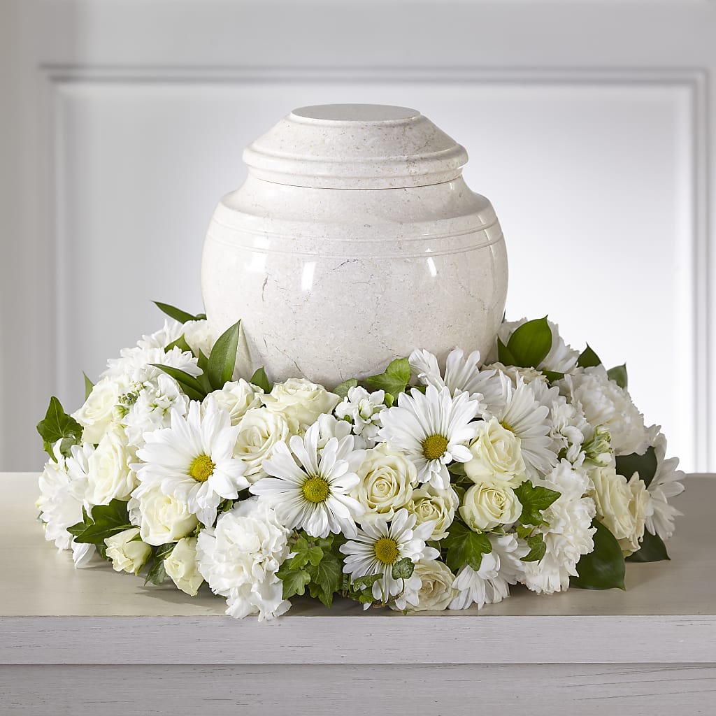 Ivory Gardens Cremation Adornment – Eventos Galindo, Chicago IL