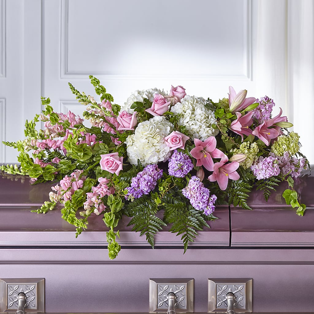 Life's Gratitude Casket Spray – Eventos Galindo, Chicago IL