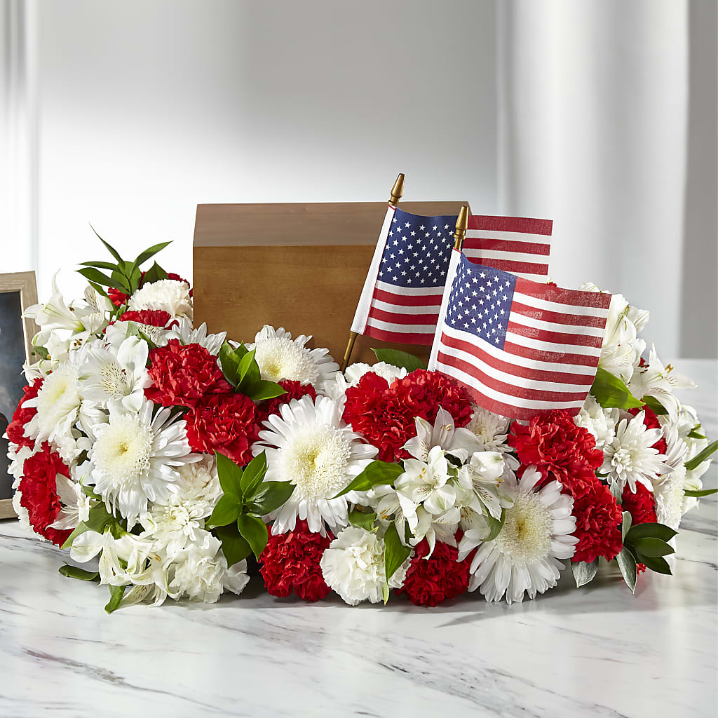 Spirit of Patriotism Cremation Adornment – Eventos Galindo, Chicago IL