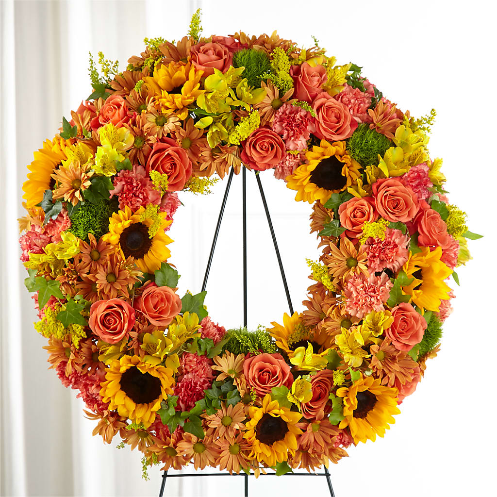 Autumnal Memories Wreath (Standard) – Eventos Galindo, Chicago IL