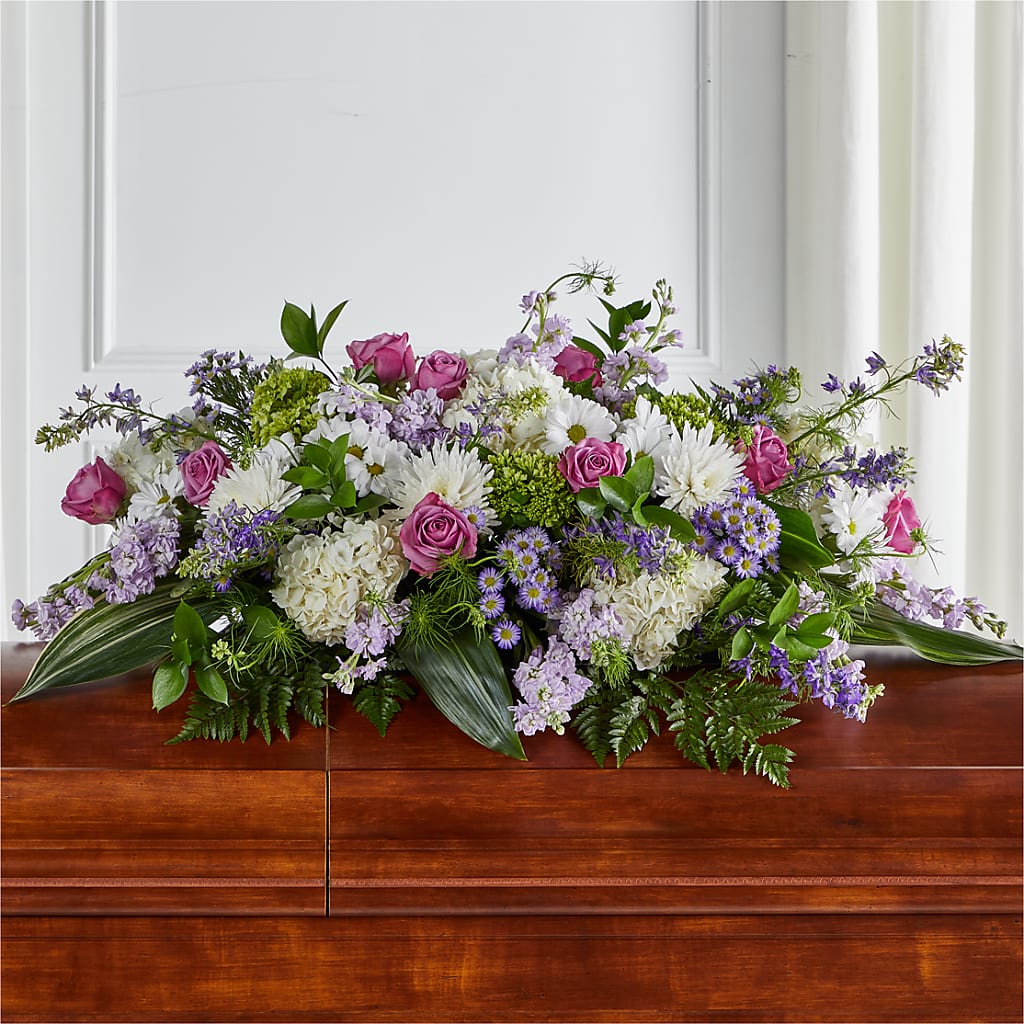 Meadows of Serenity Casket Spray – Eventos Galindo, Chicago IL