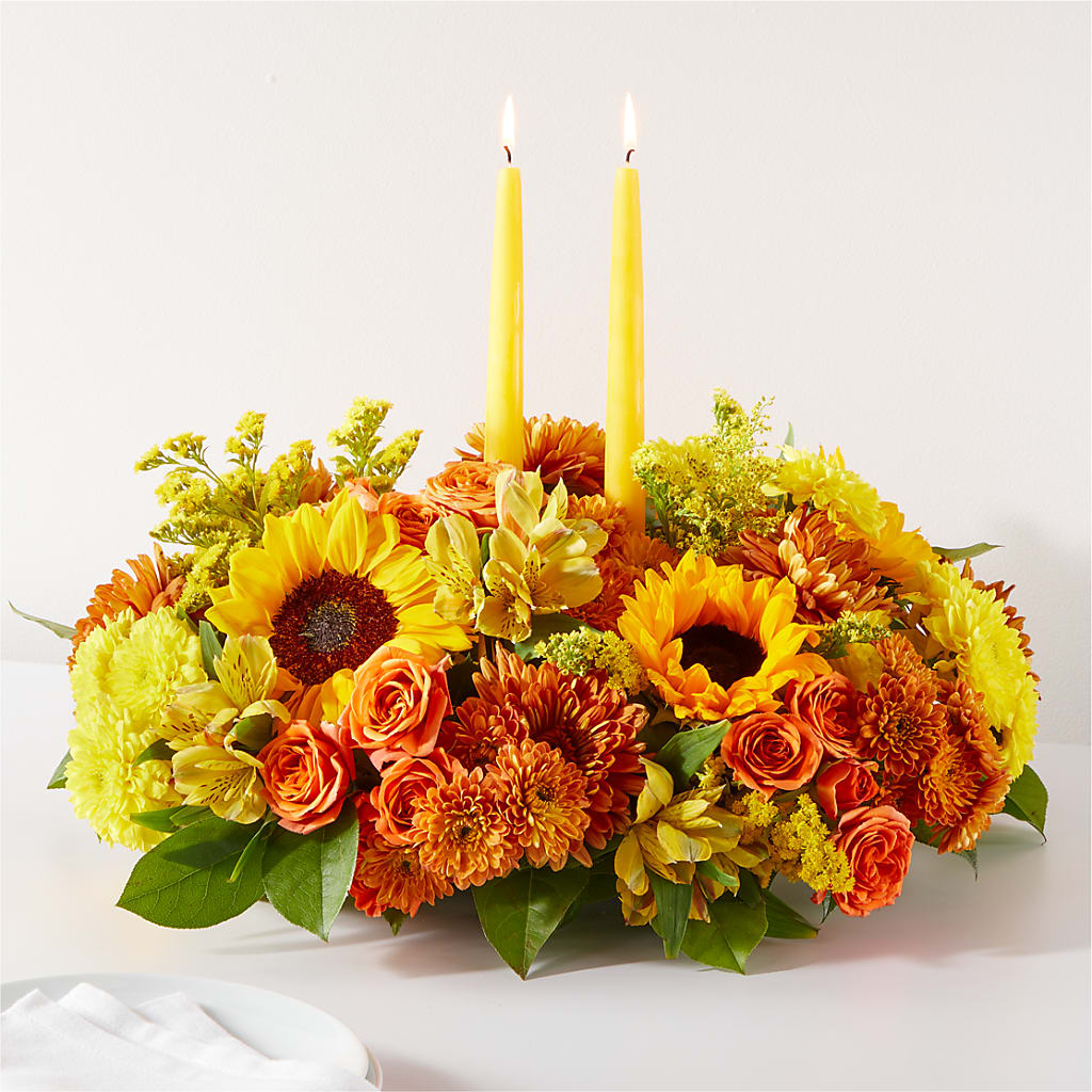 Autumn Harmony Centerpiece – Eventos Galindo, Chicago IL