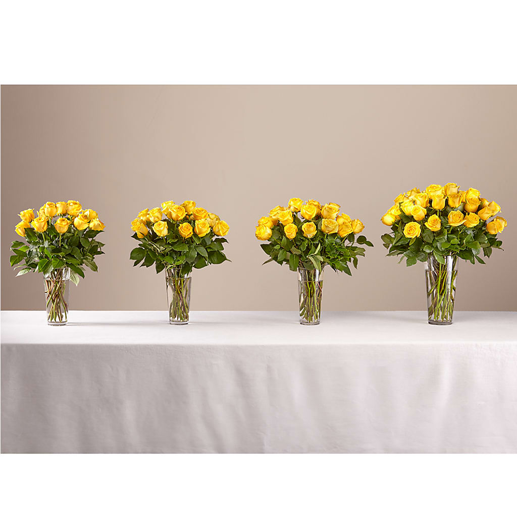 Long Stem Yellow Rose Bouquet –  Eventos Galindo, Chicago IL