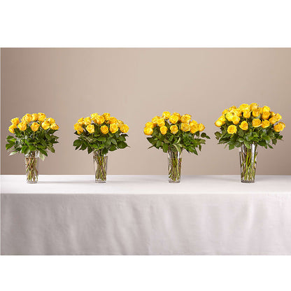 Long Stem Yellow Rose Bouquet –  Eventos Galindo, Chicago IL