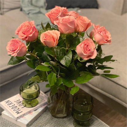 Long Stem Pink Rose Bouquet –  Eventos Galindo, Chicago IL