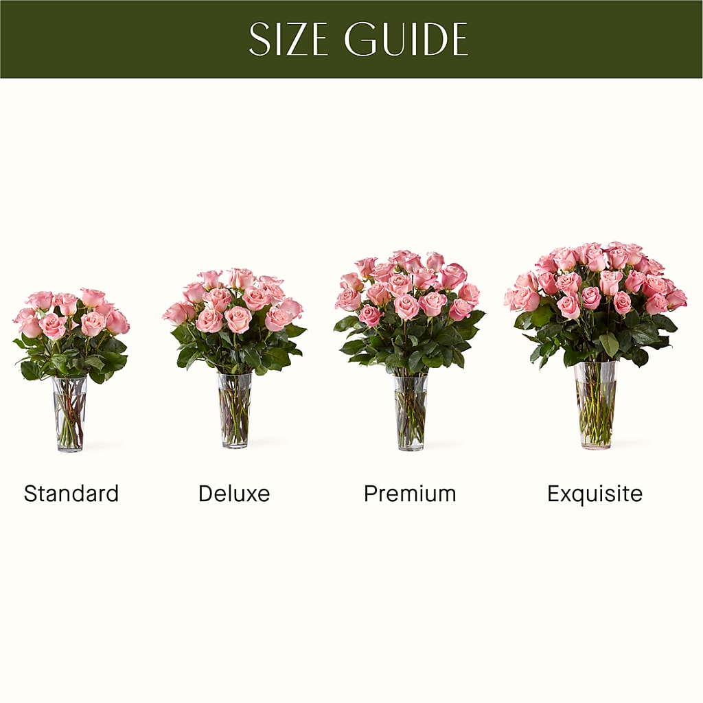 Long Stem Pink Rose Bouquet –  Eventos Galindo, Chicago IL