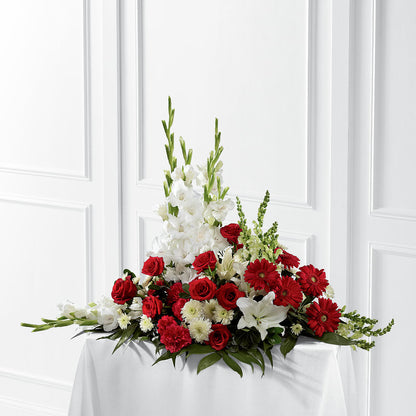 Crimson & White Arrangement –  Eventos Galindo, Chicago IL