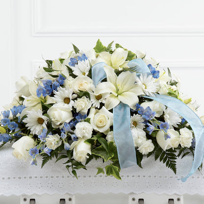 Tender Treasure Casket Spray –  Eventos Galindo, Chicago IL