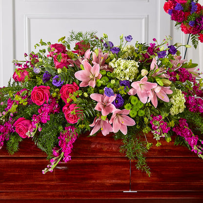 Radiant Tribute Casket Spray –  Eventos Galindo, Chicago IL