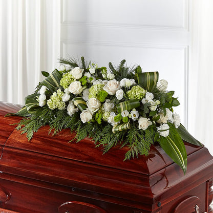 Hopeful Gesture Casket Spray –  Eventos Galindo, Chicago IL