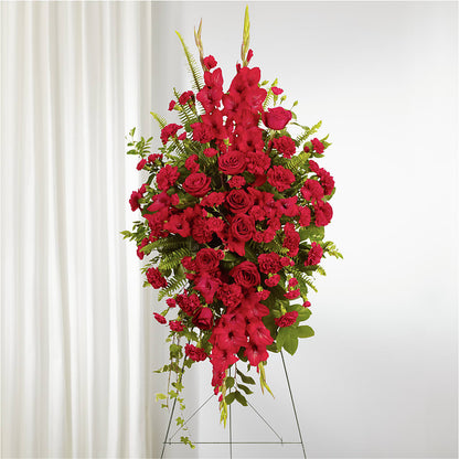 From the Heart Standing Spray –  Eventos Galindo, Chicago IL
