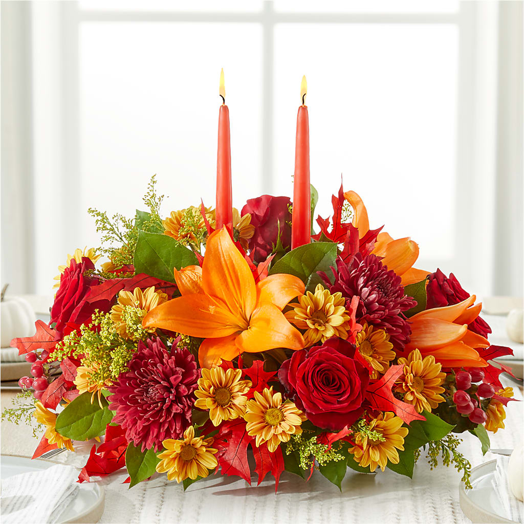 Autumn's Embrace Centerpiece –  Eventos Galindo, Chicago IL