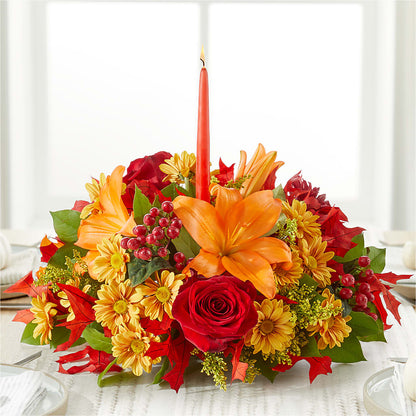 Autumn's Embrace Centerpiece –  Eventos Galindo, Chicago IL
