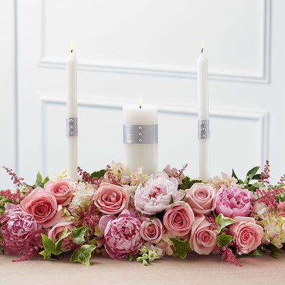 Worldwide Romance Unity Candle Arrangement –  Eventos Galindo, Chicago IL