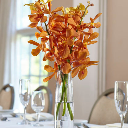 Orange Mokara Bud Vase –  Eventos Galindo, Chicago IL