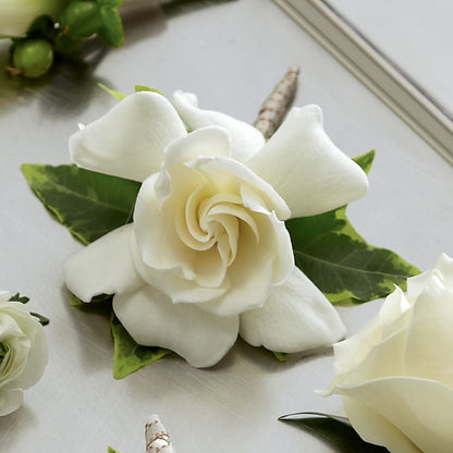Gardenia Boutonniere –  Eventos Galindo, Chicago IL